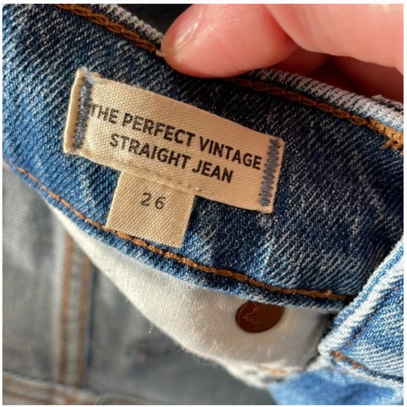 Madewell‎ The Perfect Vintage Straight Jean in Reinhart Wash Size 26 - Picture 6 of 8
